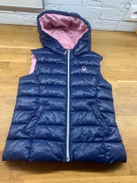 Prechodná prešívaná vesta benetton 128/134, benetton,128