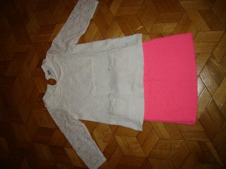 Slávnostné tričko s krajkou., tu,128