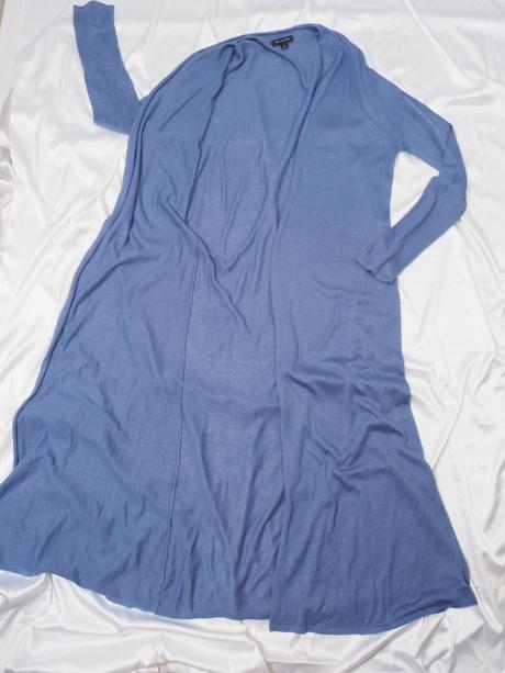 Modrý úpletový kardigan halston, m