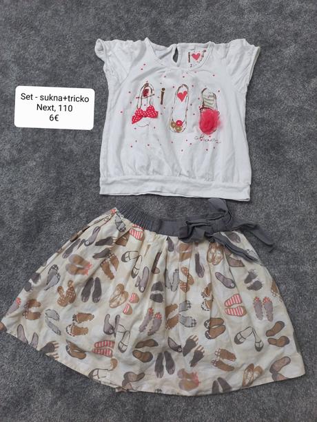 Set -sukna+tricko, next, 110, next,110