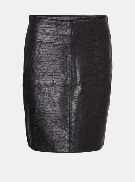 Mini sukňa koženka len vyskúšana, s