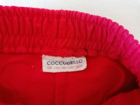 Nohavice/teplaky s mackom na zadku, coccodrillo,68