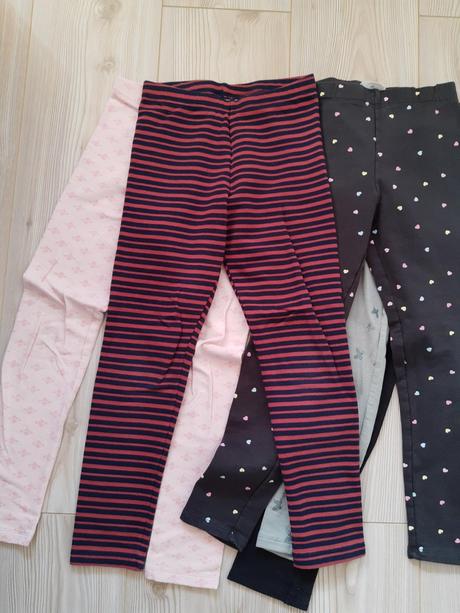 Teplé legíny 4ks, h&m,128