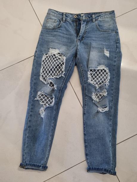 Boyfriend rifle so sieťkou, xs