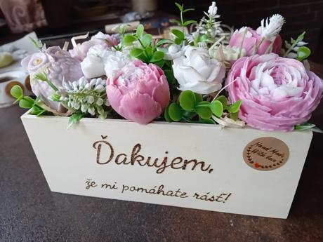 Drevený box- ďakujem, že mi pomáhate rásť, 