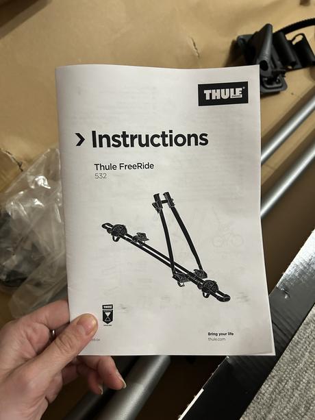 4x thule 532 freeride, strešný nosič na bicykle, 