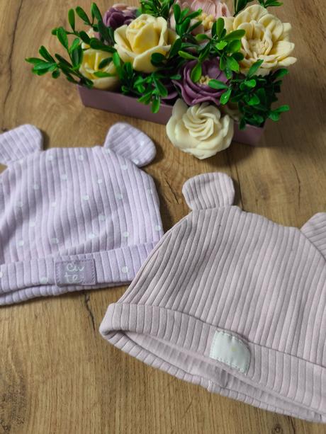 2 ks  dievčenské čiapky, pepco,68