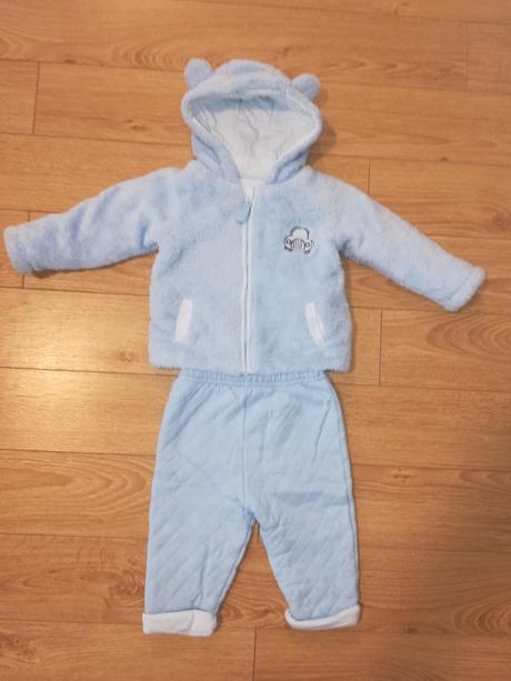 Modrý zimný komplet pre chlapčeka, early days,74