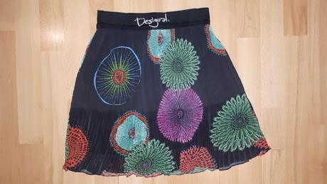 Skladaná sukňa desigual, desigual,34