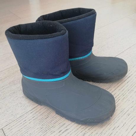 Detské hrejivé, nepremokavé čižmy-snehule quechua, quechua,34