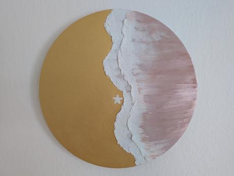 3d obraz rúžové more,