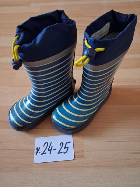 Oteplene gumové čižmičky v.24-25, 24