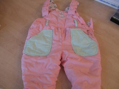 Zateplené nohavice na traky, 68