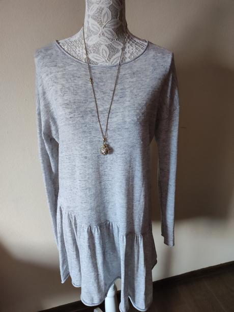 Dámske šaty, predĺžený sveter, reserved,l
