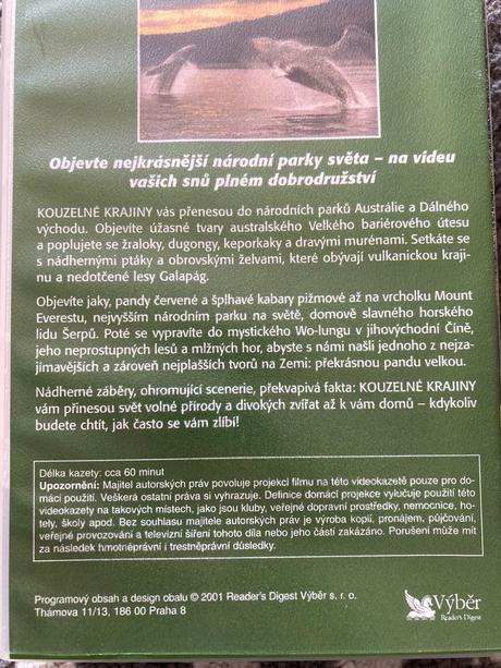 3 x vhs nejkrásnější národní parky světa, 