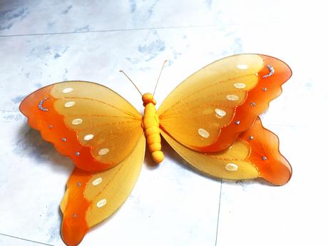 Dekoračné veľké motýle 2 ks,