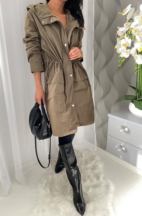 Calvin klein - olivová parka, calvin klein,m