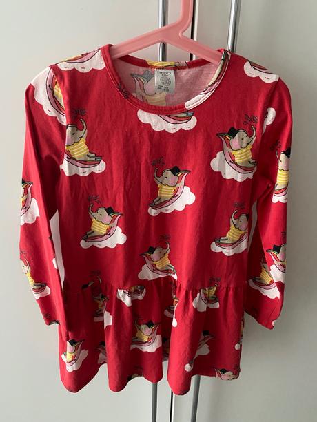 Šaty s dlhým rukávom sloníkové, lindex,122