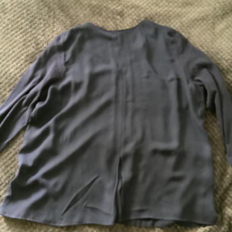 Pulover, vzadu ako blúzka, tmavomodrá, tchibo,48