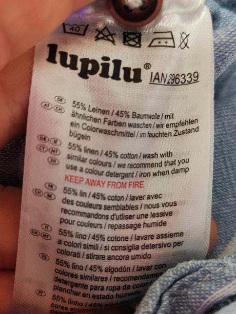 Košieľka s ľanom, lupilu,80
