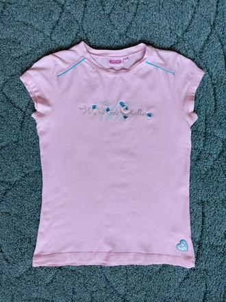 Kvalitné tričko s potlačou a výšivkou veľ. 152, 152