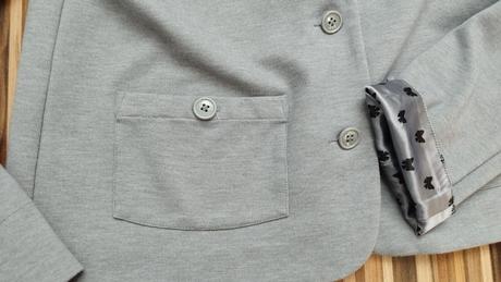 Sivé dievčenské sako, blejzer 170, h&m,170