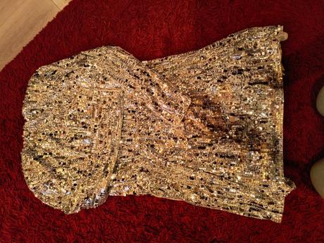 Flitrove šaty s dlhým rukávom, h&m,s