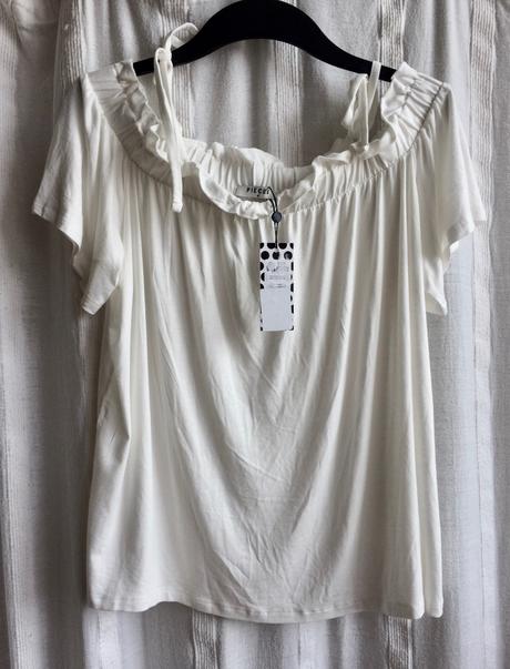 Pieces biely top/tričko vel.m, 38 / m