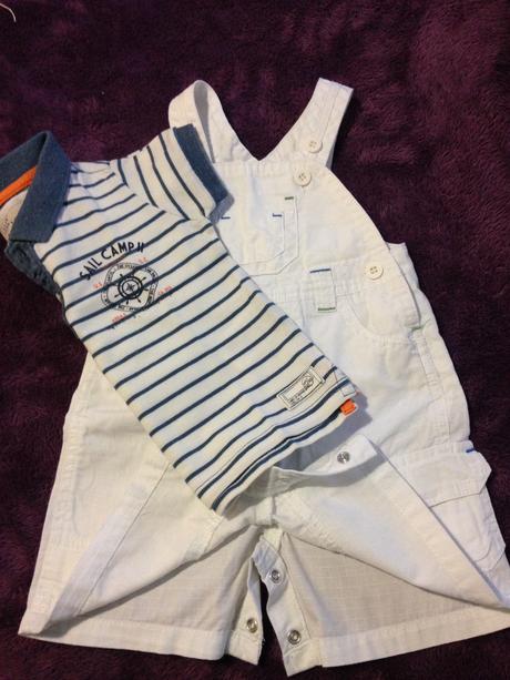Kraťasy na traky+tričko, h&m,68