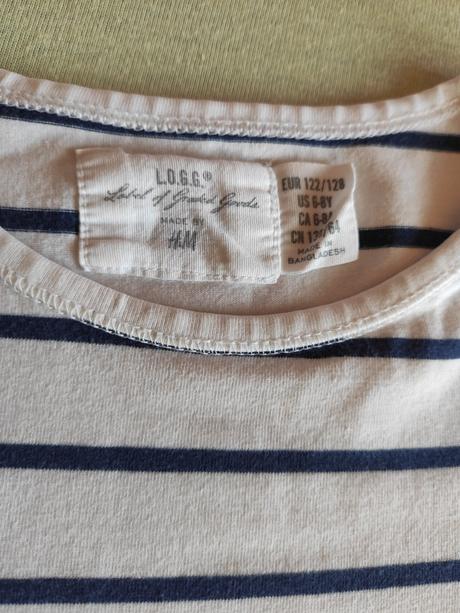 Tričko s dlhým rukávom, h&m,122