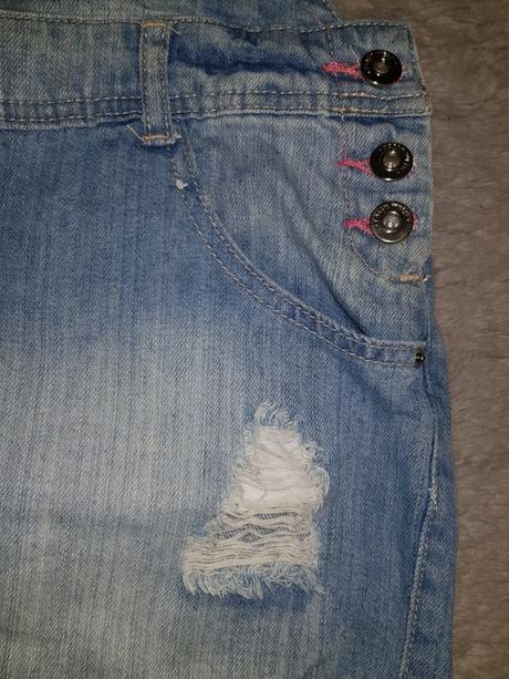 Riflová sukňa na tráky, s