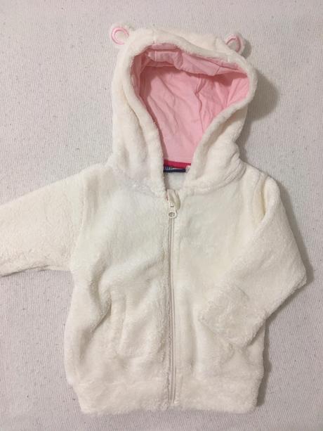 Tepla plysova mikina macko, lupilu,68