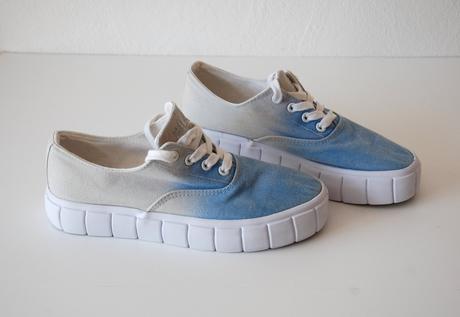 Štýlové ombre tenisky na platforme, fila,38