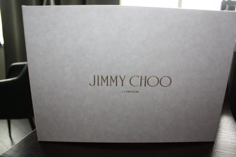 Krabice gucci a jimmy choo,
