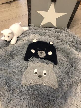 2x - čiapočky 3-6 mesiacov, marks & spencer,68