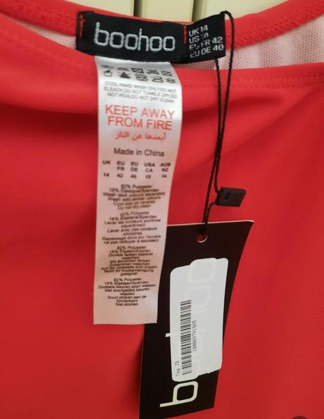 Boohoo jednodielne plavky, l