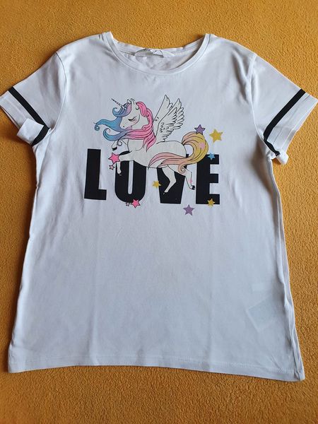 Tričko unicorn č.134/140, h&m,134