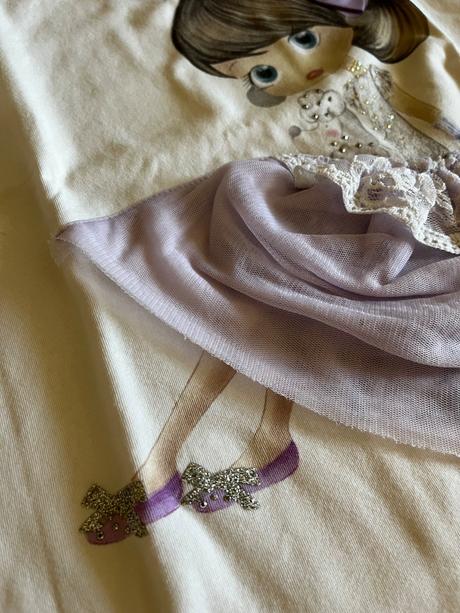 Tričko s dievčatkom s 3d sukničkou 122/128, mayoral,122