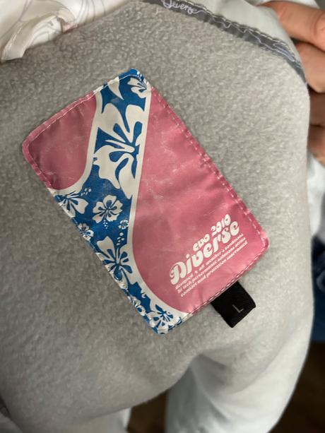 Biela zimná bunda, l