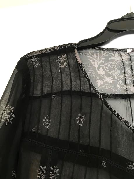 Priesvitná mušelínová blúzka, xl