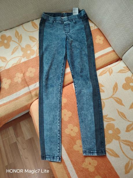 Riflove legíny 2ks, h&m,146
