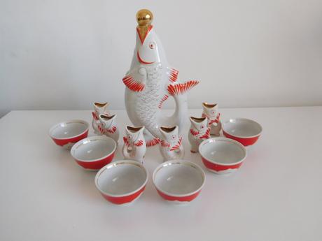 Ryba + 6x rybky menšie + mištička na cukríky 6 x, 