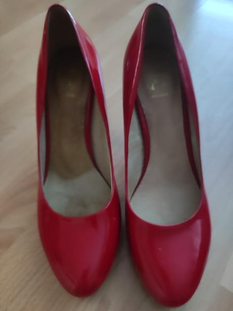 Červené lodičky 40, baťa,40