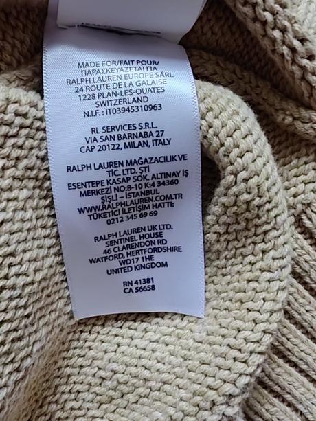 Ralph lauren bear originál luxusný sveter l, ralph lauren,l