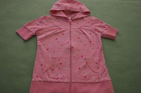 Dievčenská tepláková bunda s krátkym rukávom, glo-story,134