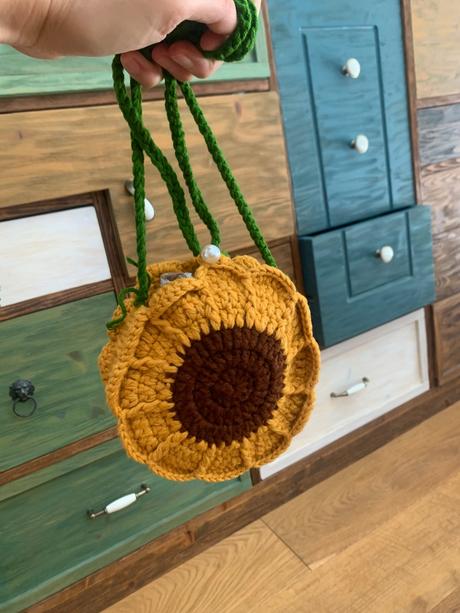 Hand made kabelka slnečnica,