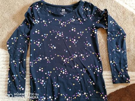 Tričko s hviezdami 6_8r malo nosené, h&m,122