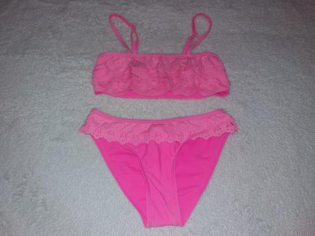 Dvojdielne -ruzove plavky, 140