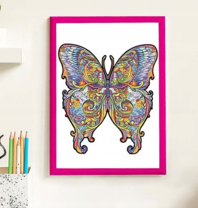 Puzzle drevené motýľ 250 250ks a 25 fig.,