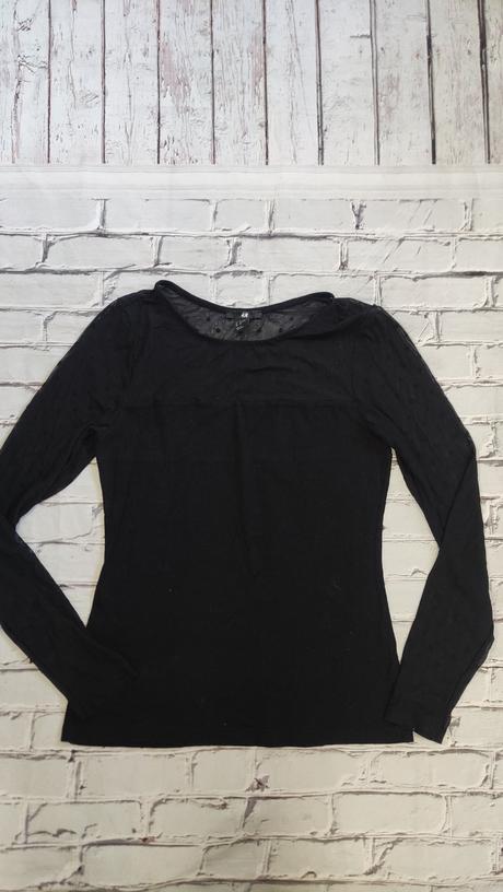 Tričko s priehľadnými rukávmi, h&m,s